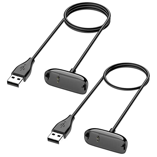 Meliya [2-Pack] כבל מטען עבור Fitbit Inspire 2/Ace 3, החלפת USB טעינה טעינה עריסה עגנה כבל עבור Fitbit Inspire 2 Tracker